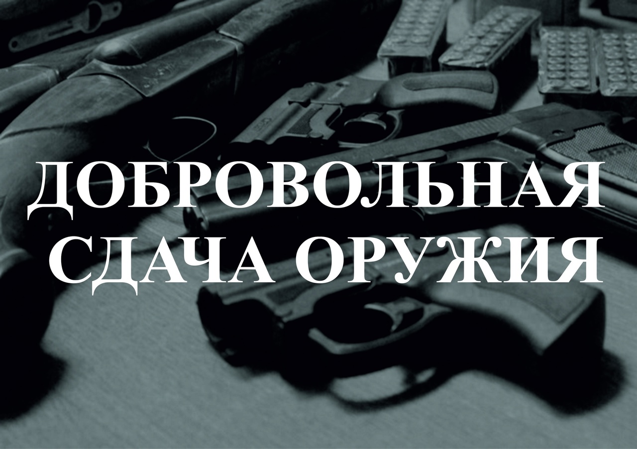 «Добровольная сдача незарегистрированного оружия и предметов вооружения».