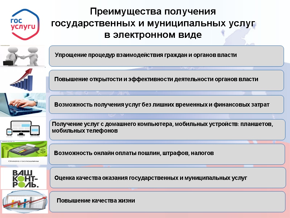 Преимущества получения муниципальной услуги в электронном виде.